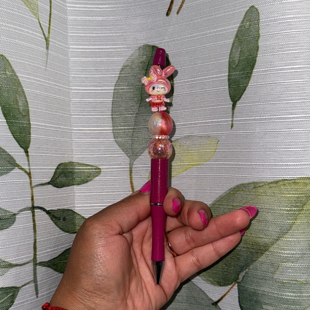 Cute Pink Character Pen